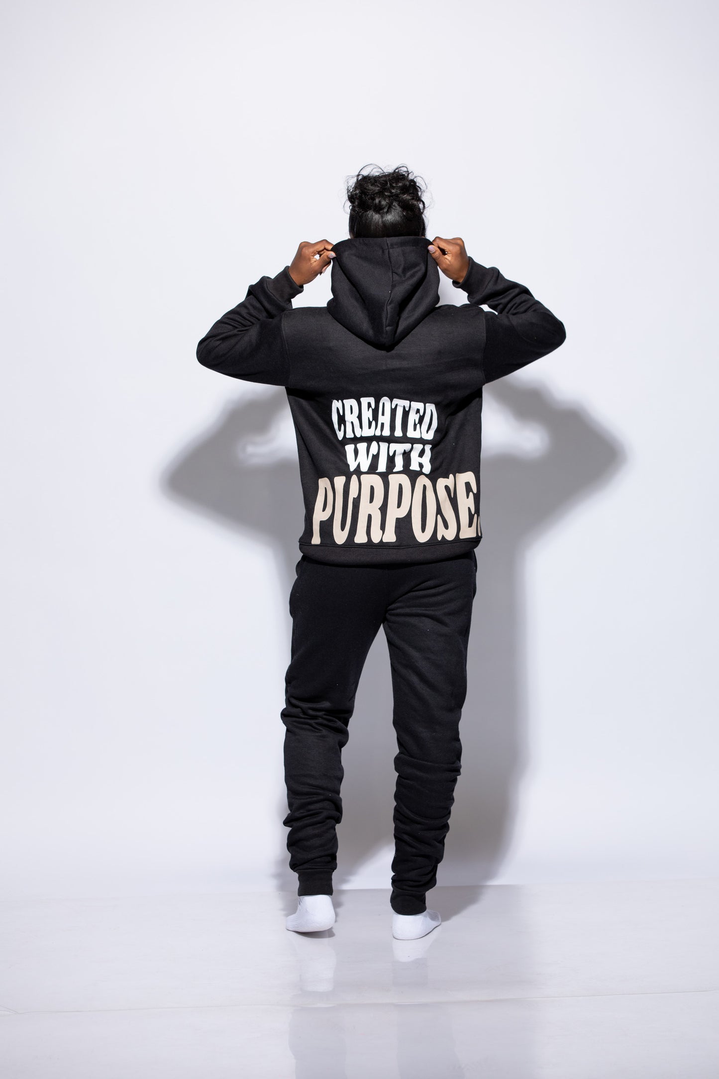 CREATED WITH A PURPOSE HOODIE BLACK