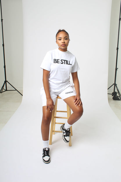 BE STILL T-SHIRT WHITE