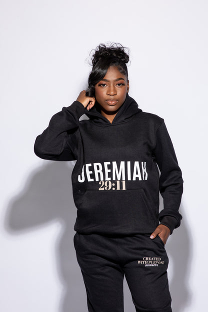 CREATED WITH A PURPOSE HOODIE BLACK