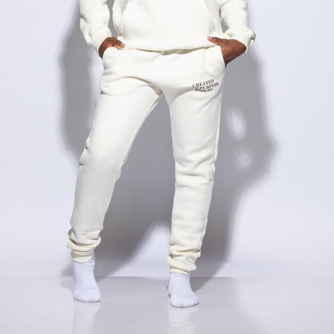 CREATED WITH A PURPOSE SWEATPANTS CREAM